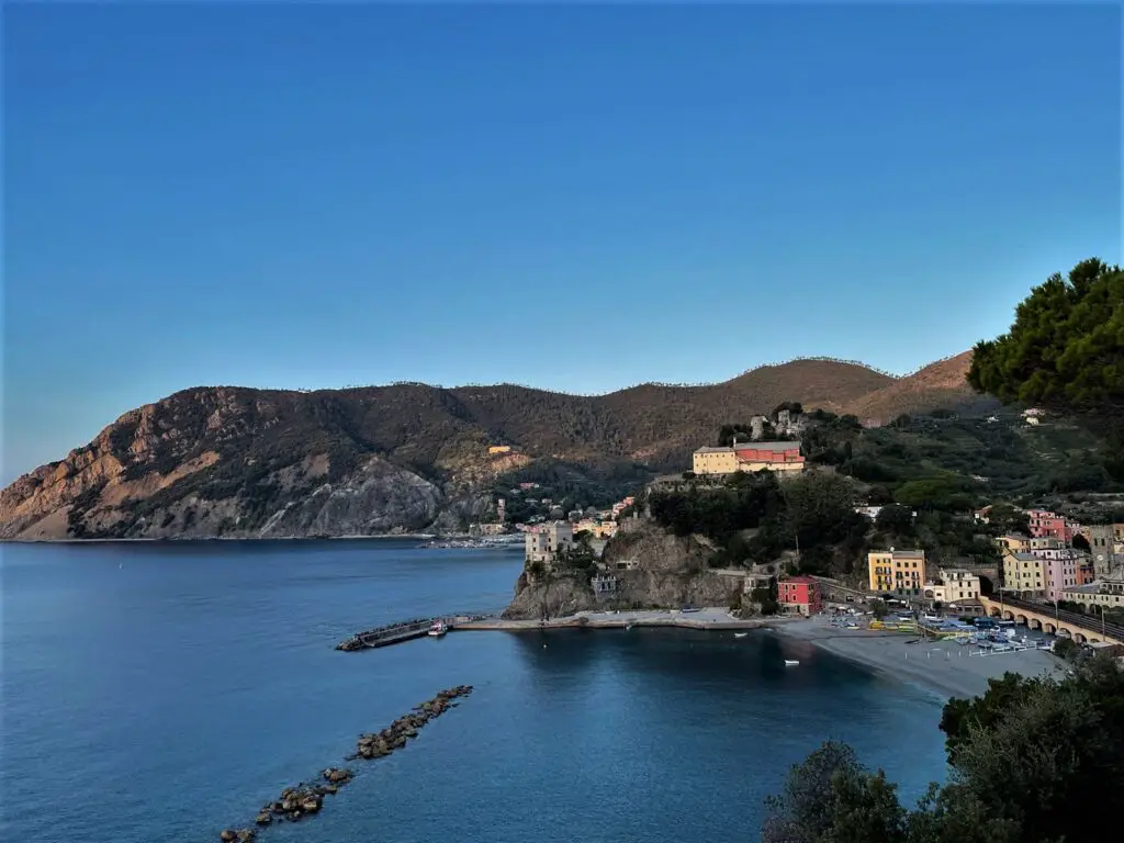 View of Monterosso al Mare, Italy and Monterosso Bay